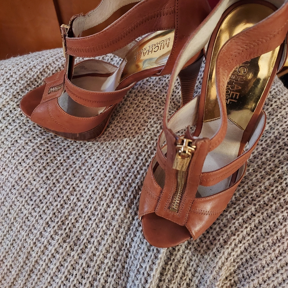 Michael Kors Brown Platform Sandals